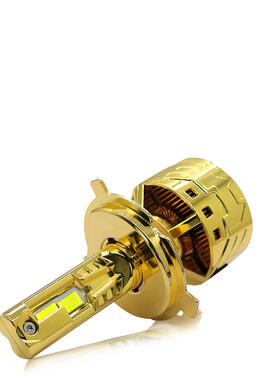 跨境双铜管汽车大灯改装h11车灯H4远近一体h7led灯9005汽车灯泡