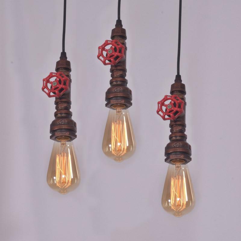 水管吊灯 个性创意简约客厅服装店过道吧台工业艺术怀旧复古吊灯