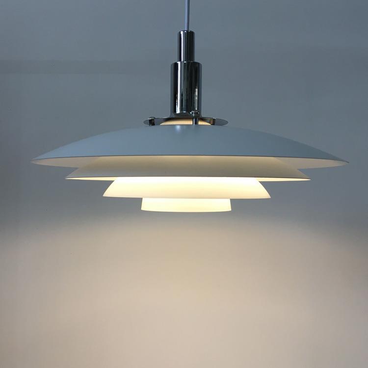 丹麦现代简约吧台灯ph5设计客厅个性卧室飞碟白色餐厅吊灯具