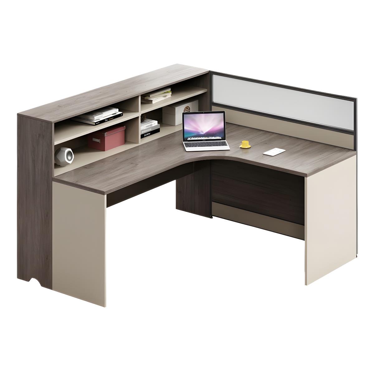 办公桌椅组合4人位办公室职员屏风工位办公桌6人简约现代财务桌子