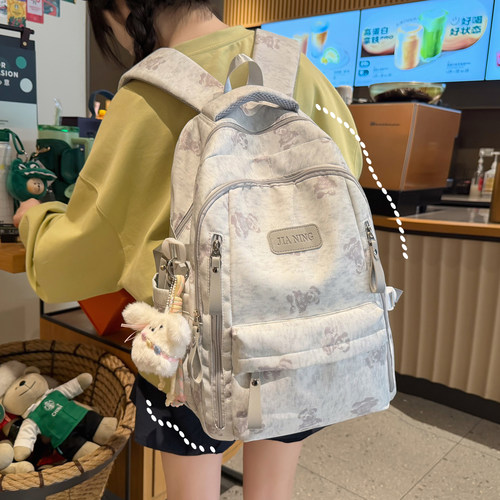 高颜值ins风女学生大容量双肩包
