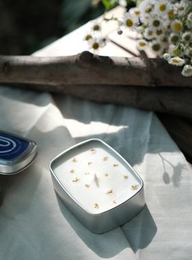 CB拾光宝盒花瓣复古便当香熏旅行蜡烛 玫瑰茉莉桂花薰衣绿茶熏香