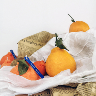 CB 加州阳光塔罗科血橙丑橘柑橘气味香薰摆件水果艺术蜡烛