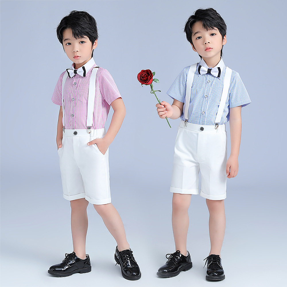 六一儿童演出服男童夏季短袖