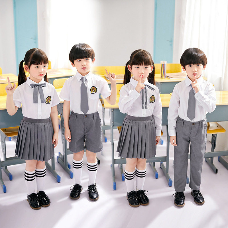幼儿园园服夏装套装小学生校服