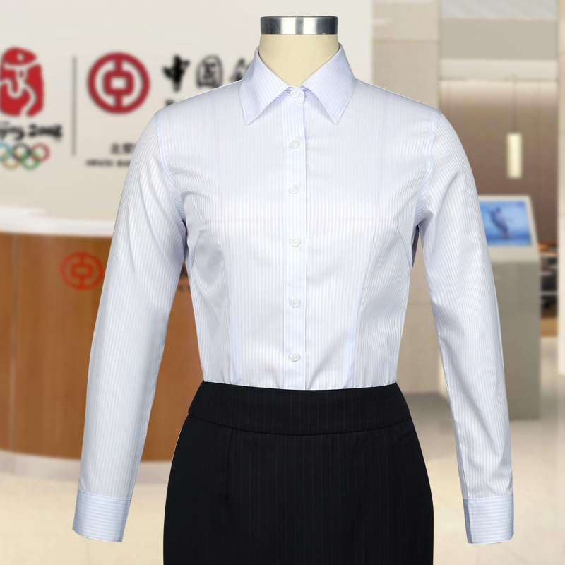中行工作服女衬衫马夹西服外套中国衣服工装制服中行行服新款