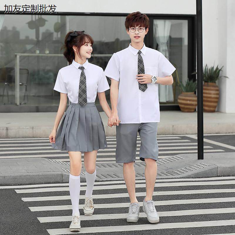 校服套装学院制服中学生合唱朗诵演出服高中生运动会毕业班服夏季