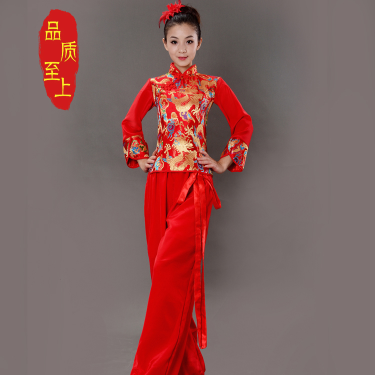 广场舞服装秧歌服演出服