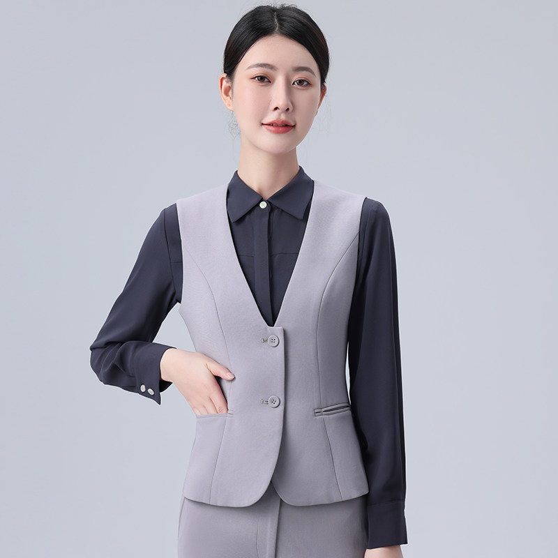 2023新款行服女长短袖衬衫马甲西裤裙西服外套衬衣女夏季