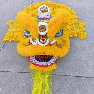 舞龙舞狮全套道具澳洲羊毛南狮舞狮子醒狮头成人全套儿童双人单人