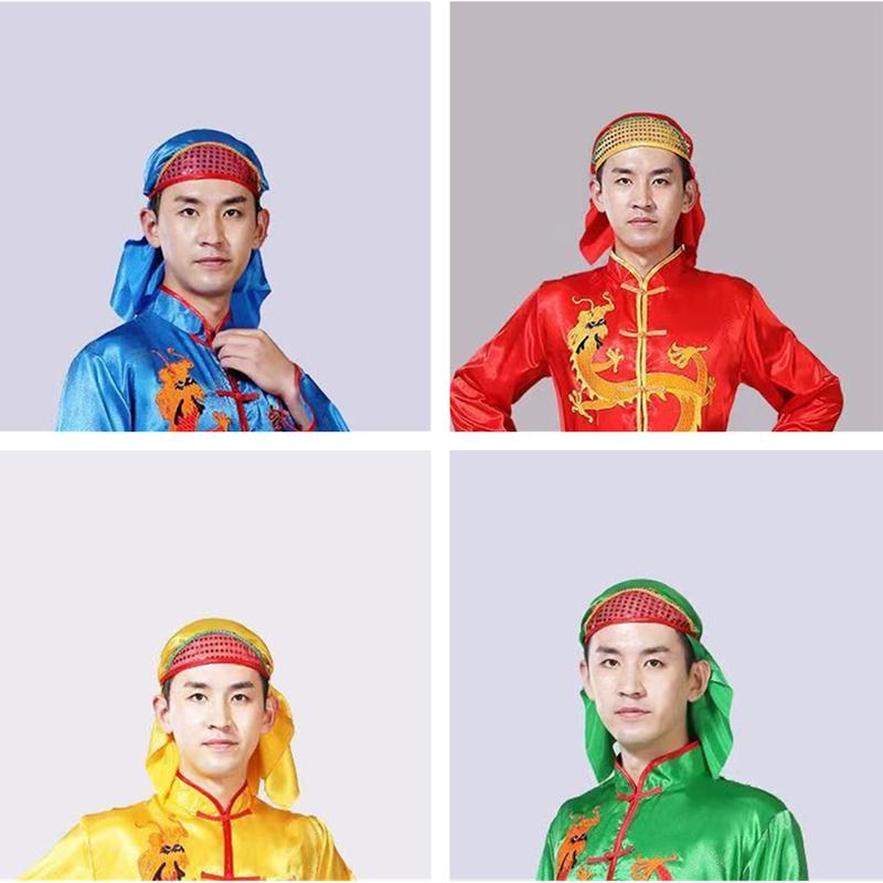 锣鼓服装头巾头套打布饰