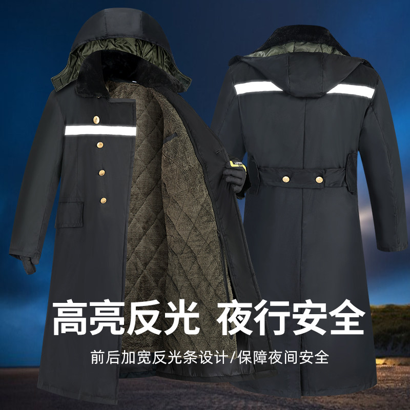 棉大衣男加长加厚冬季军