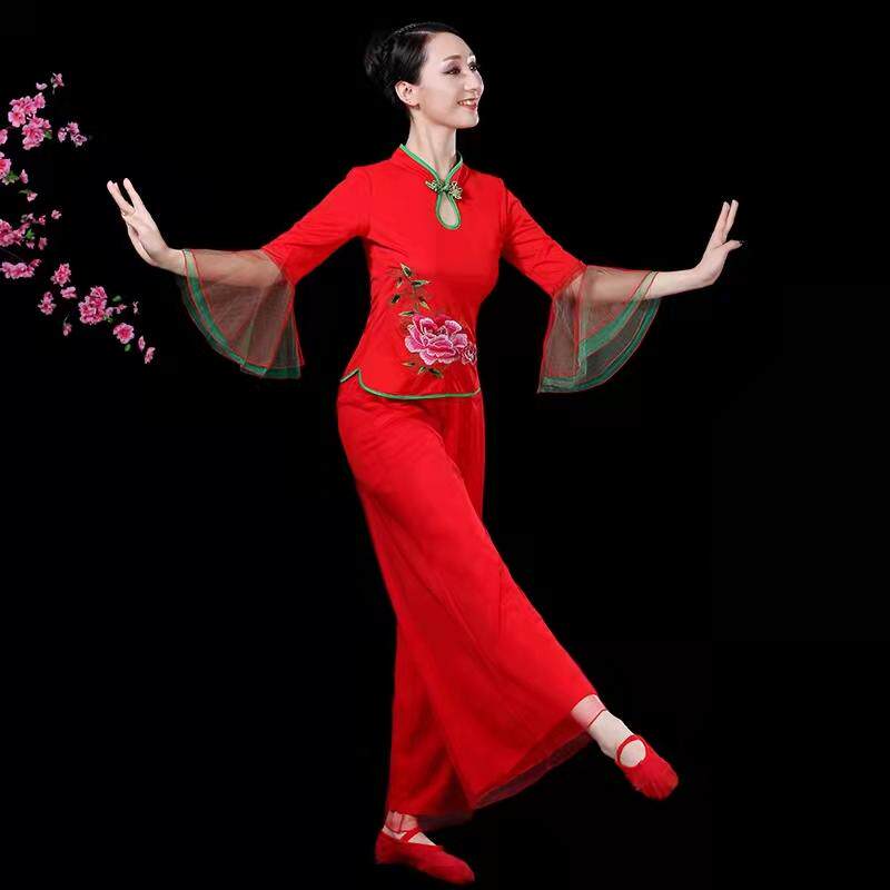 秧歌舞蹈服装演出服女士