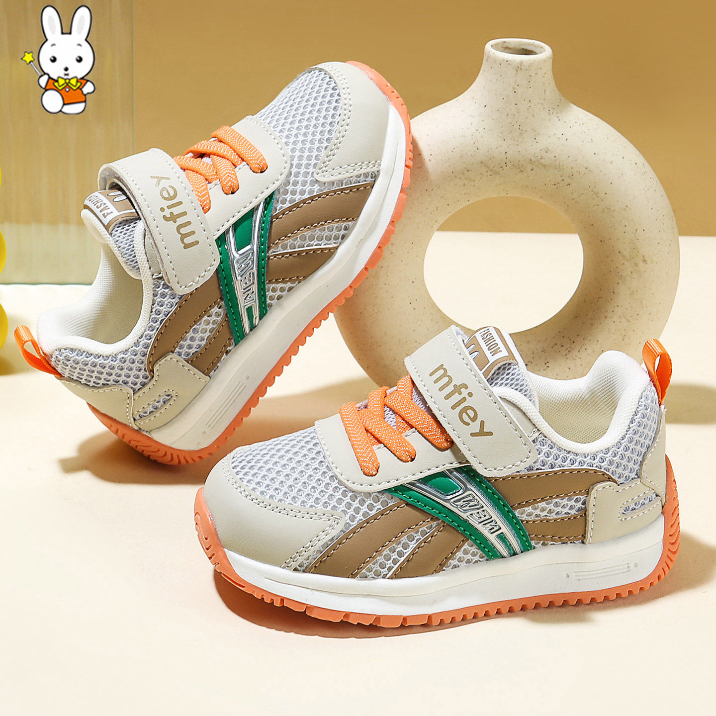 班纳米菲夏季儿童鞋男童网眼鞋网面透气运动鞋2-7岁5宝宝网鞋凉鞋