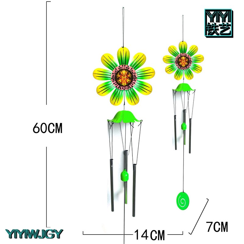 速发New new iron 4 color wind chime hanging decoration hardw