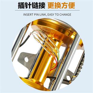 极速小黑夹明洋渔轮鱼线接插头公母黄铜针连接器电V滑环可视锚鱼