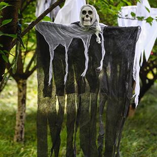 Skull Horror Halloween Outdoo DecoJrations Ghost Hanging 新品