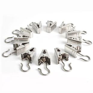 Curtain Sturd Pacjk Hook Clips Duty Heavy Metal Pcs 极速20
