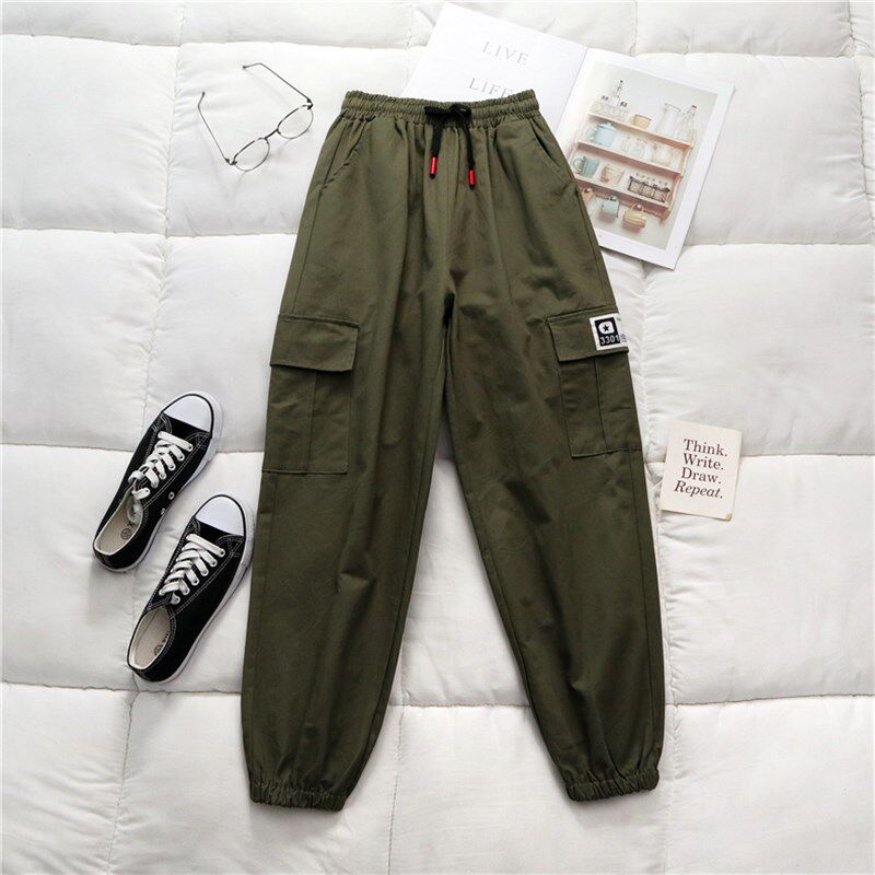 极速Autumn Womens 2021 Loose BF Joggers Women High WaZist H