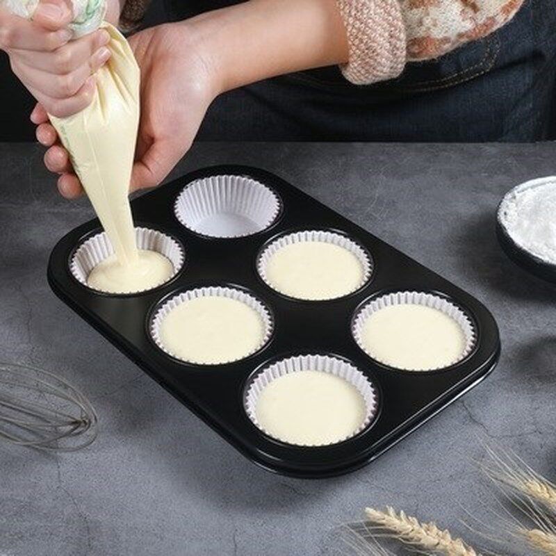 极速4/6/12 Even Muffin Paper Cup Cake Mould MuQffin Muffin B