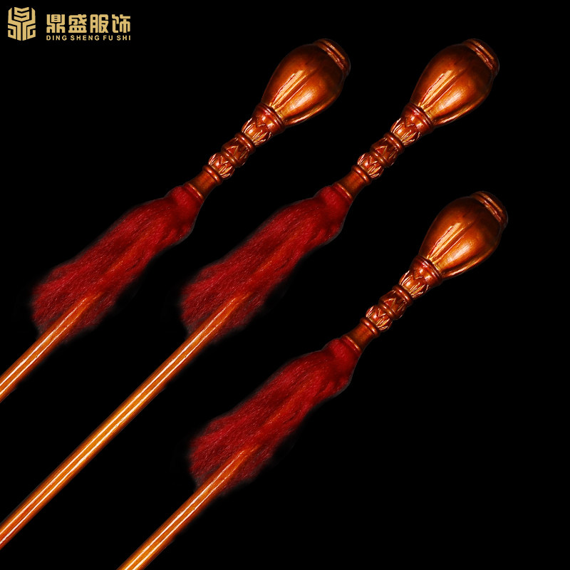 极速戏曲道具金瓜影视剧銮驾宫廷御用漆J金棍子龙纹图案仪仗道庙