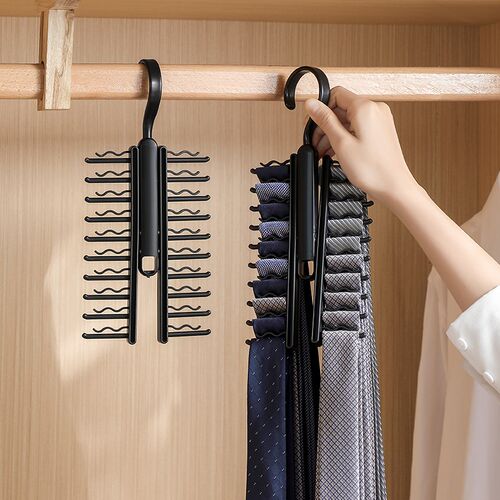 极速领带c收纳架夹男女士皮带腰带丝巾整理架20排位大容量多层挂