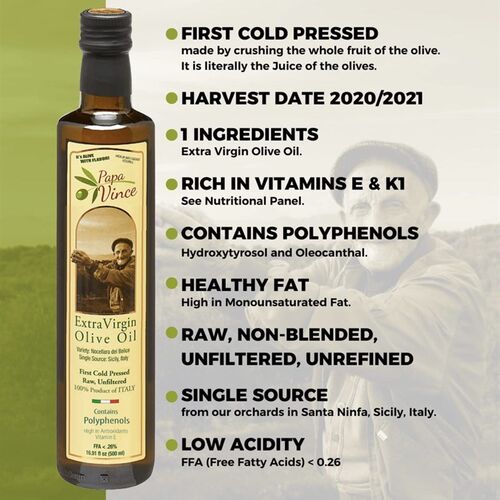 新品意大利Pafpa Vince Olive Oil Extra Virgin Italy