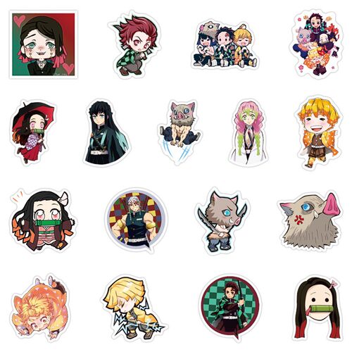 极速10/30/50PCS Demon Slayer Blade Japanese Anime Graff.iti