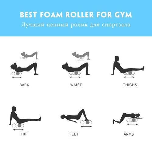 极速Yoga Column Gym Fitness xFoam Roller Pilates Yoga Exerci