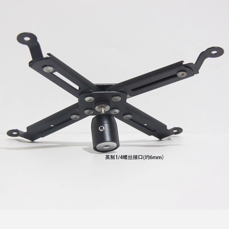 投影仪四爪转接盘落地吊装支架配件适用爱普生四螺孔送m3/m4螺丝
