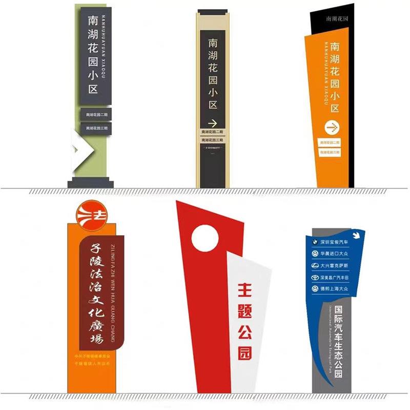 大型精神堡垒标识牌景区商场售楼处导向牌导视牌户外指示牌指引牌