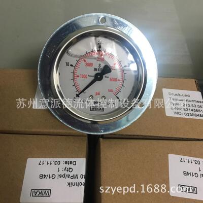 现货！充液耐震压力表213.53.063半钢0-25MPA轴向G1/4