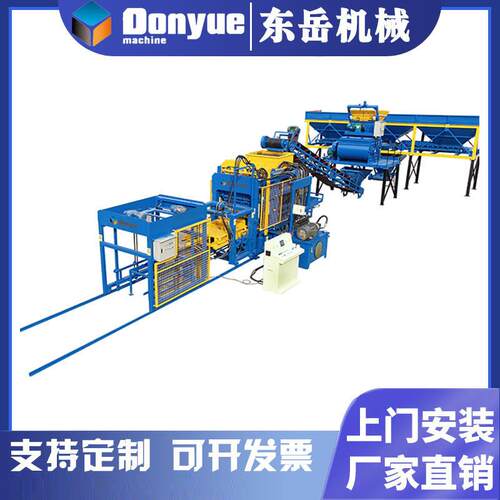 山东QT6-15全自动液压免烧砖机 大型路面砖机 plc水泥面包制砖机