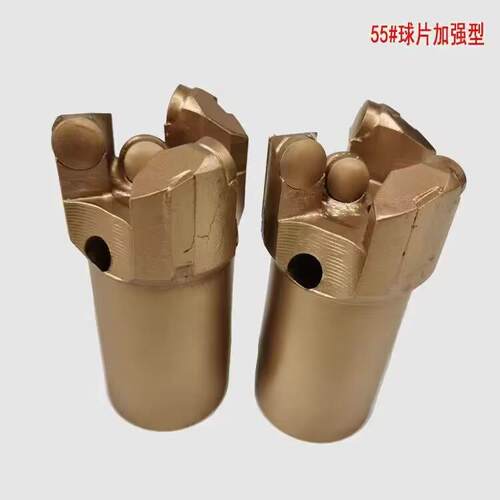 55/65/75/94矿用平顶烧结体钻头 金刚石复合片PDC钻头 内凹三翼钻