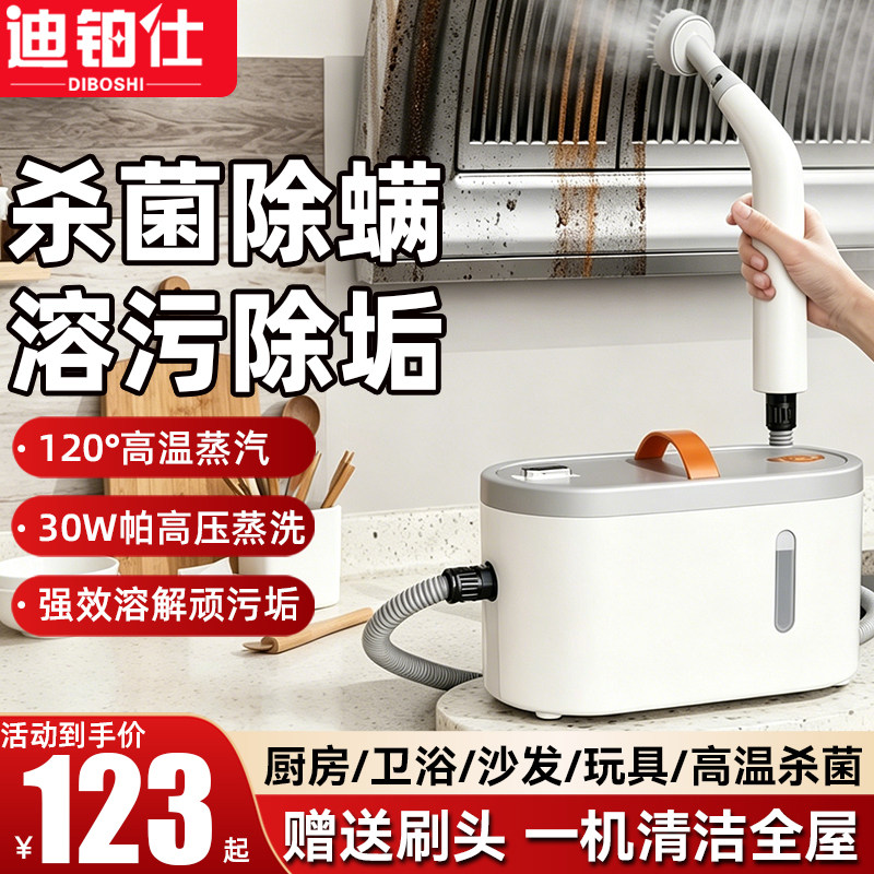 迪铂仕高温蒸汽清洁机家用高压蒸汽机空调厨房油烟清洗机家电消毒