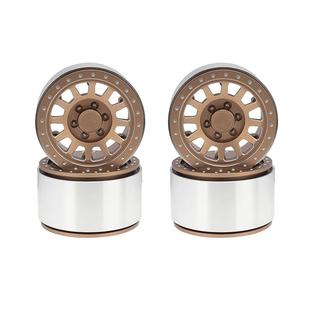 1/6比例RC履带车2.9英寸铝轮毂轮毂轮毂金属轮毂轴流SCX6JLU牧马