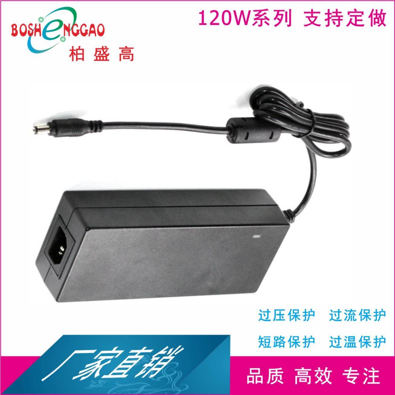 ROHS电源适配器DC/AC12V10AFCC认证BSG电源120W新加坡120W