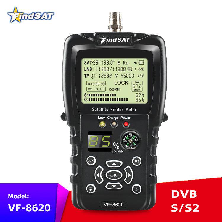 FindSATVF-8620高清寻星仪调星仪DVB-S2/S2X带手电筒指南针
