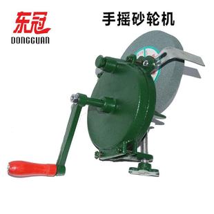 直销家用手摇砂轮机小手动铸铁非电动台式 新款 砂轮机手提微型砂轮