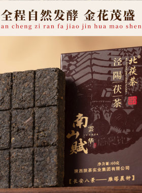 金花茯茶西安特价60克1盒文创