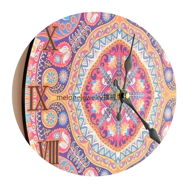速发MDF Wall Clock Color Printing Board Wall Clock Electroni