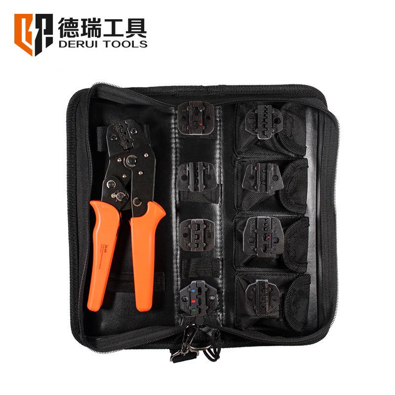 极速端子压线钳冷接型sn管b接线48插簧裸hsc6/28U预绝缘钳子形2弹