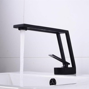 washbasinC faucet Hot 极速Basin Cold Black and water Faucet