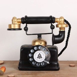 resin pendulum antique 极速Retro hYome old telephone make