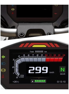 极速niversafl ABS TFT DISPLAY Odometer Water Temperature Oil