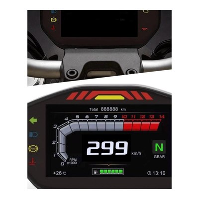 极速niversafl ABS TFT DISPLAY Odometer Water Temperature Oil