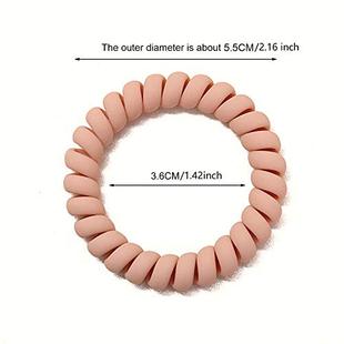 Hair Ties Matte 10pcs ColorSful Spiral Inch 极速TUUXI 2.16