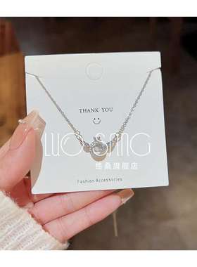 极速天使之翼项链女百搭t小众设计感灵动吊坠气质女神锁骨链送女