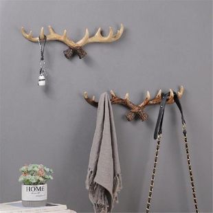 Deer Antler FShape 极速1PC Hanging Style Wall Hook Retro