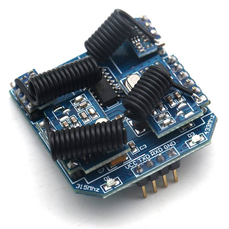 极速双频射频编解码l模块315/433无线遥控开关控制单晶片串口RF34